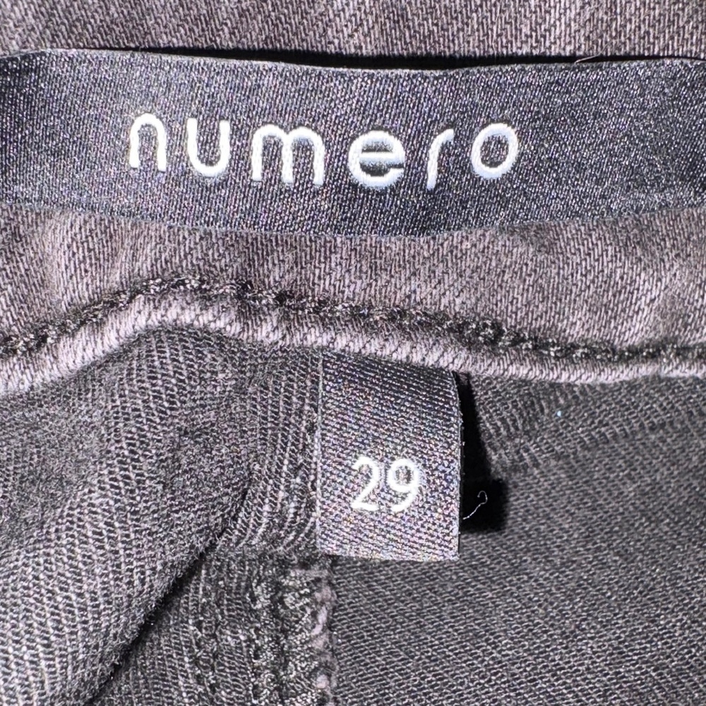 NWT Numero Gray Wash (Faded Black) Genoa High Rise Super Skinny Stretchy Jeans - Picture 7 of 12